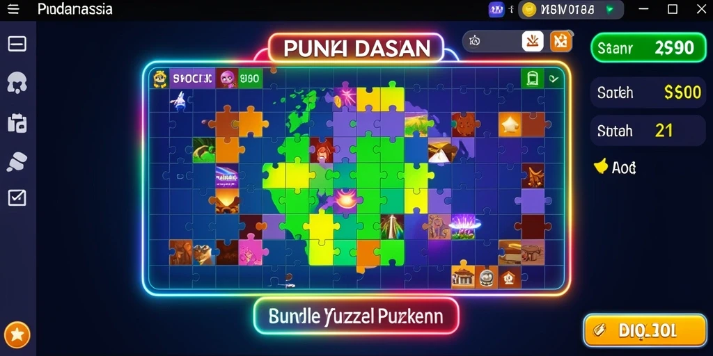 Tampilan awal permainan yang menarik dan mudah dinavigasi.