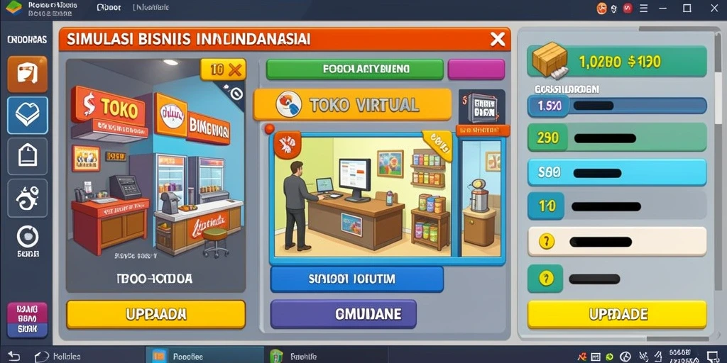 Tampilan menu utama yang menarik dan mudah digunakan.