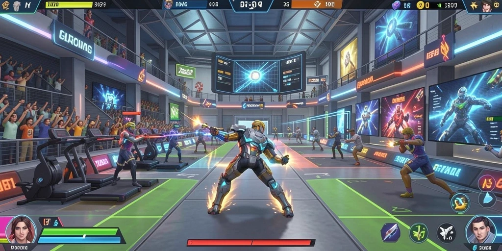 Tangkapan layar menampilkan aksi seru dalam game.